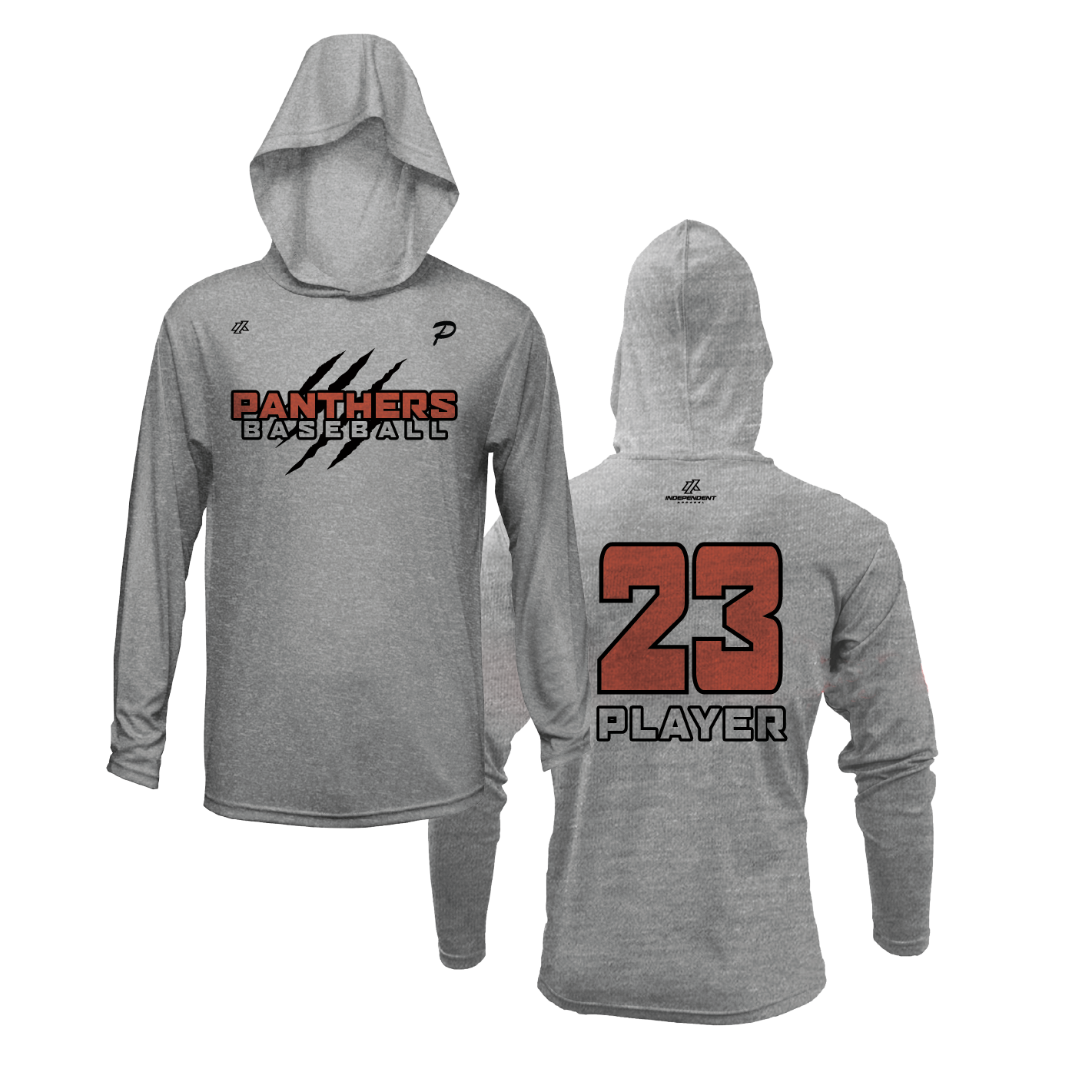 Swisher 8U Panthers Claw Logo Lightweight Hoodie