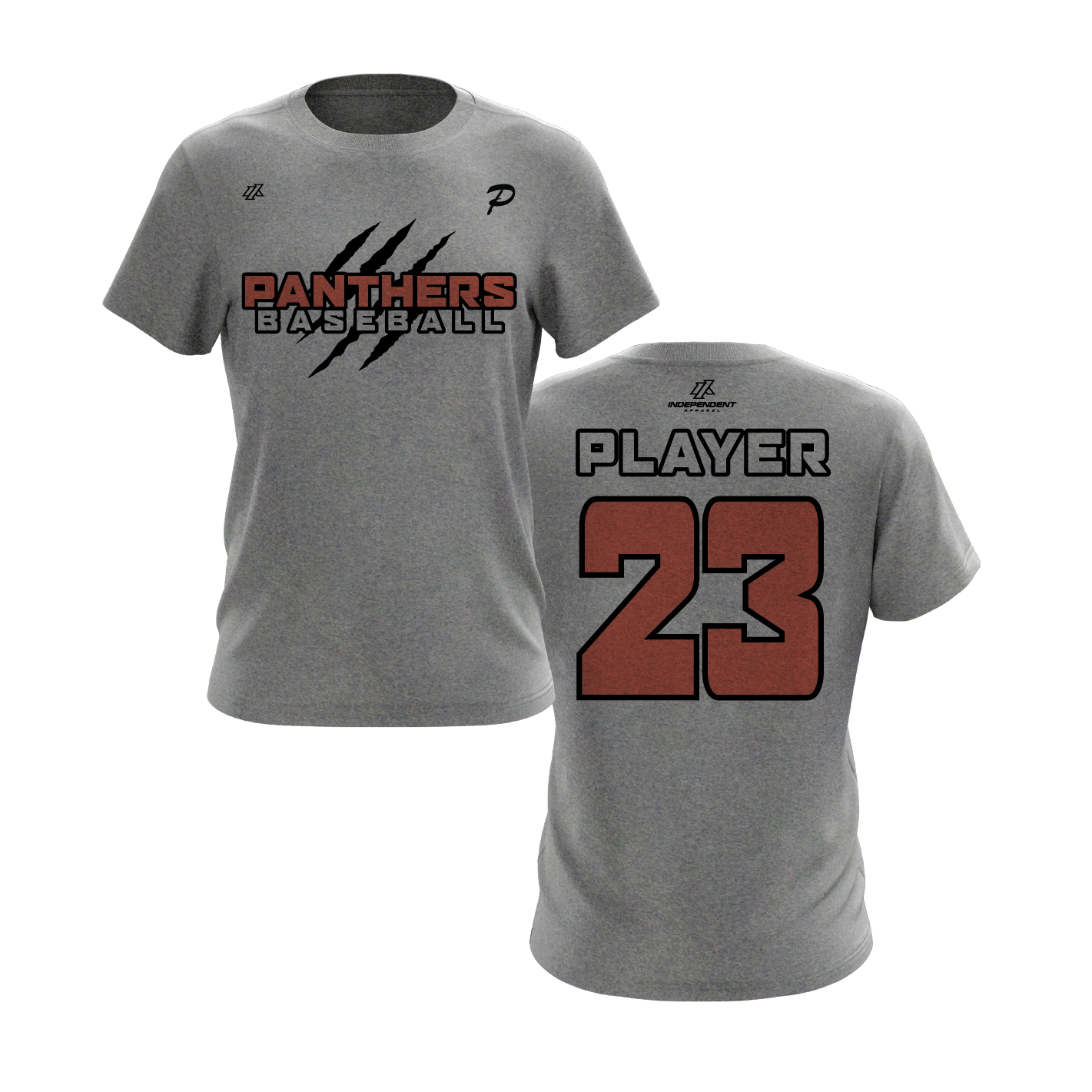 Swisher 8U Panthers Claw Logo Short Sleeve Shirt