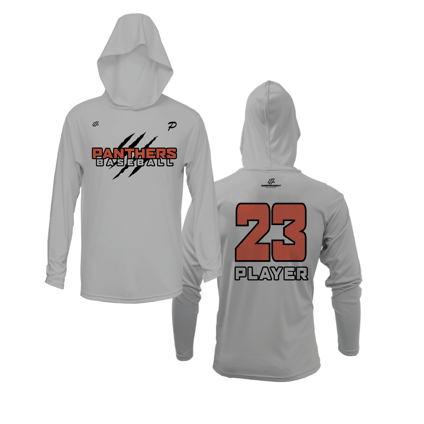 Swisher 8U Panthers Claw Logo Lightweight Hoodie