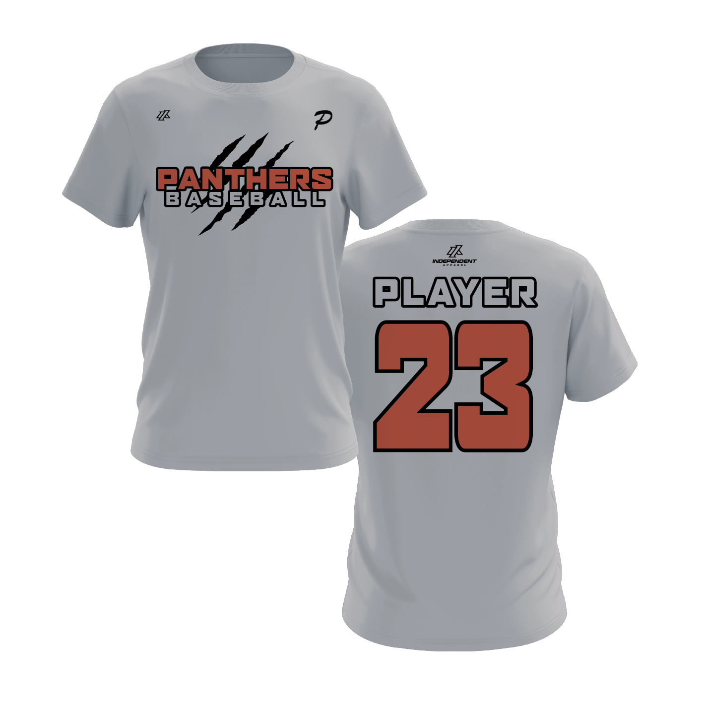 Swisher 8U Panthers Claw Logo Short Sleeve Shirt