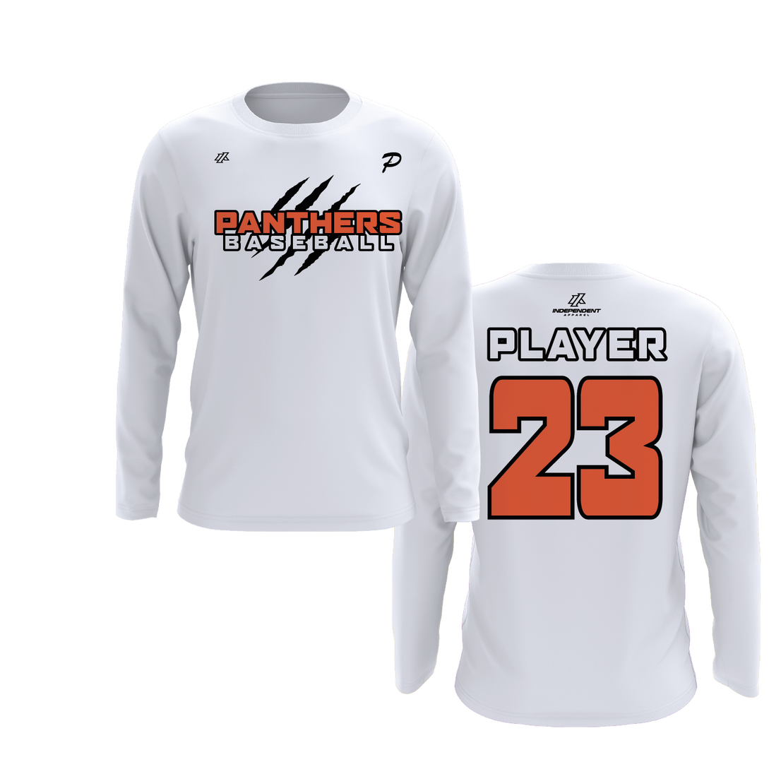 Swisher 8U Panthers Claw Logo Long Sleeve Shirt