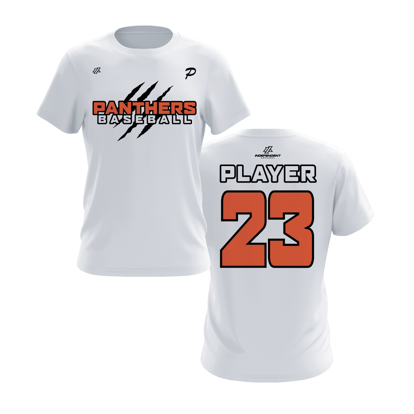 Swisher 8U Panthers Claw Logo Short Sleeve Shirt