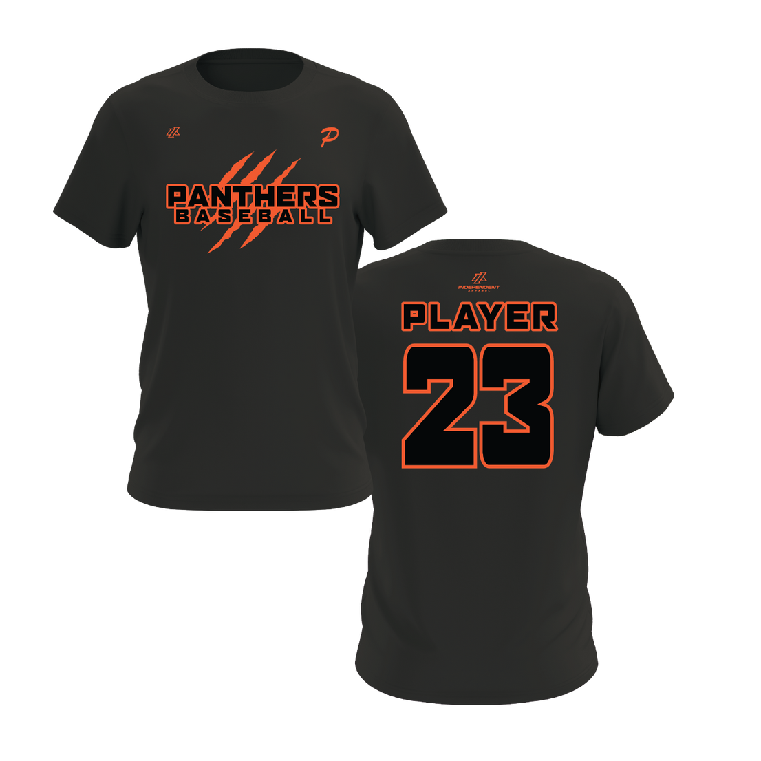 Swisher 8U Panthers Claw Logo Short Sleeve Shirt