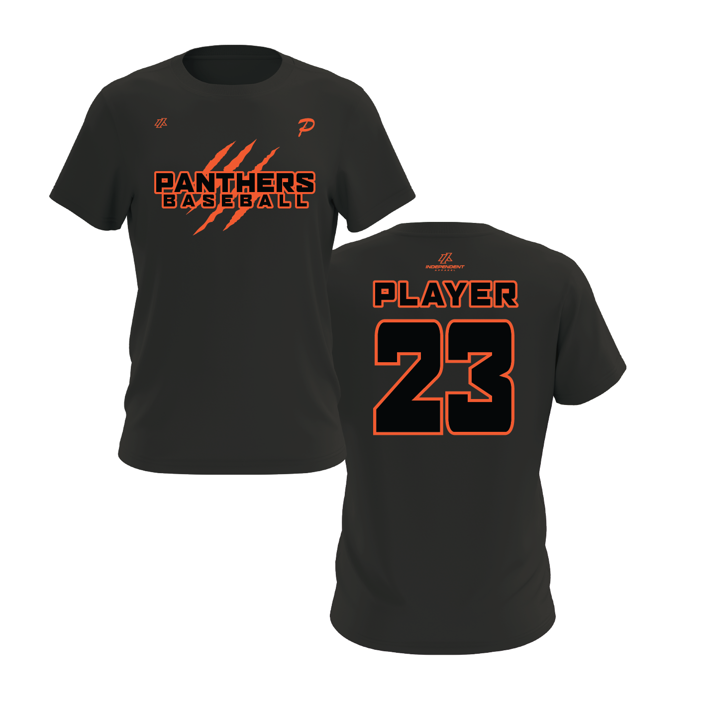 Swisher 8U Panthers Claw Logo Short Sleeve Shirt