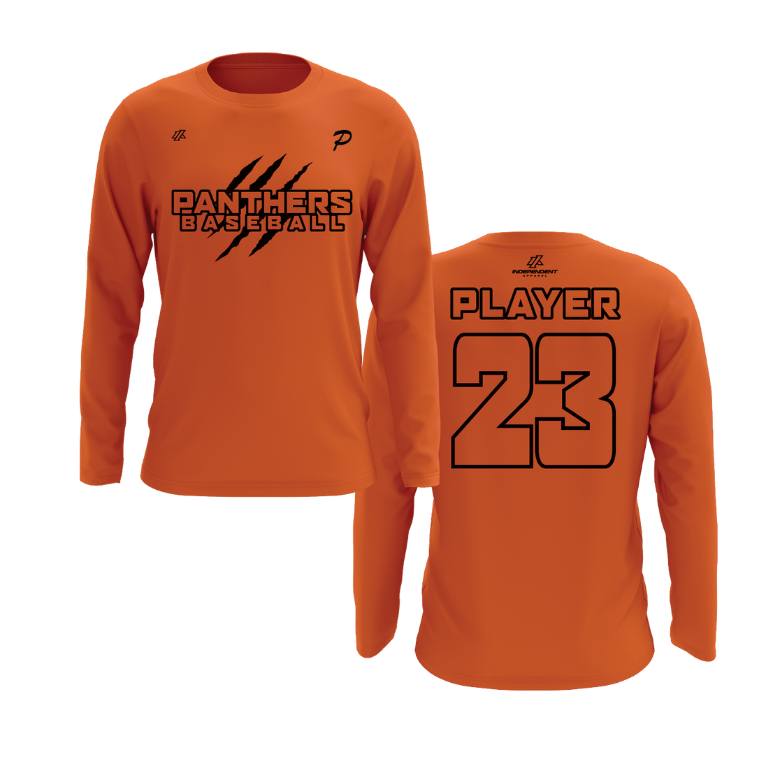 Swisher 8U Panthers Claw Logo Long Sleeve Shirt