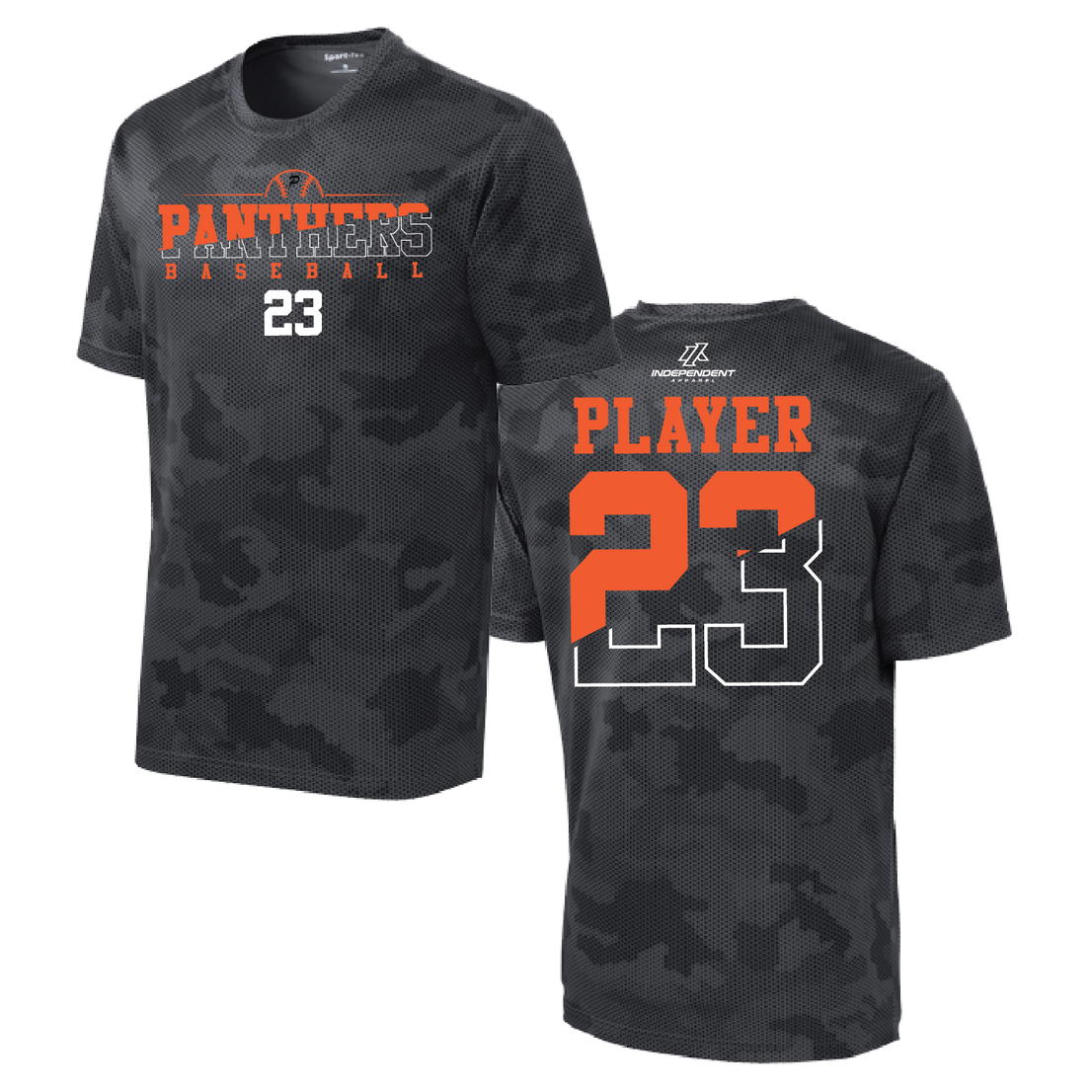 Swisher 8U Panthers Camo Short Sleeve Shirt