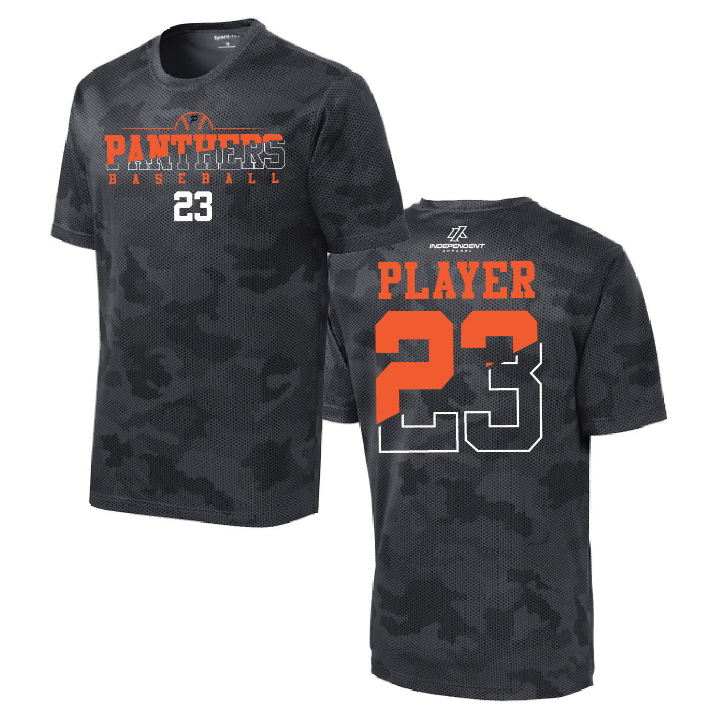 Swisher 8U Panthers Camo Short Sleeve Shirt