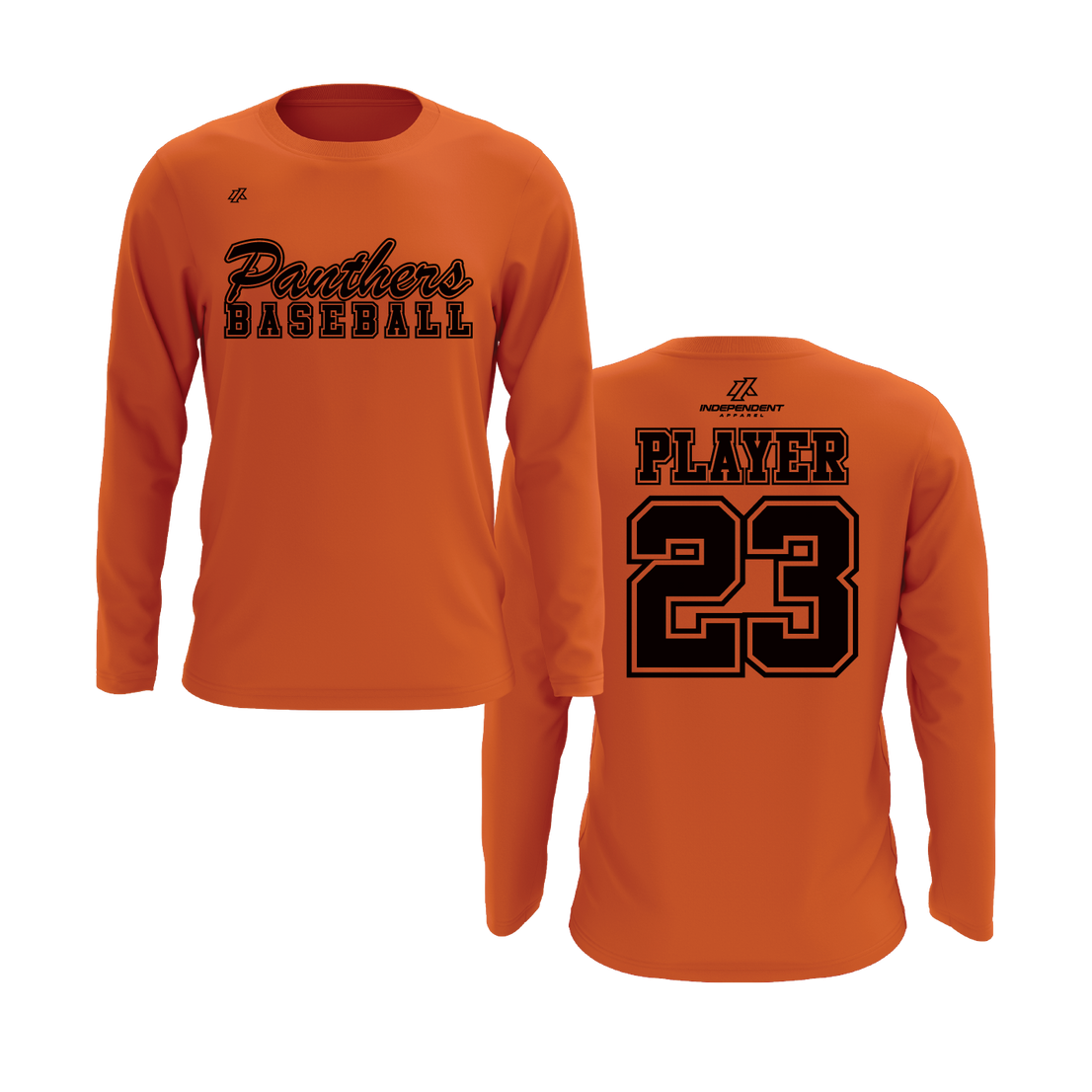 Swisher 8U Panthers Baseball Logo Long Sleeve Shirt