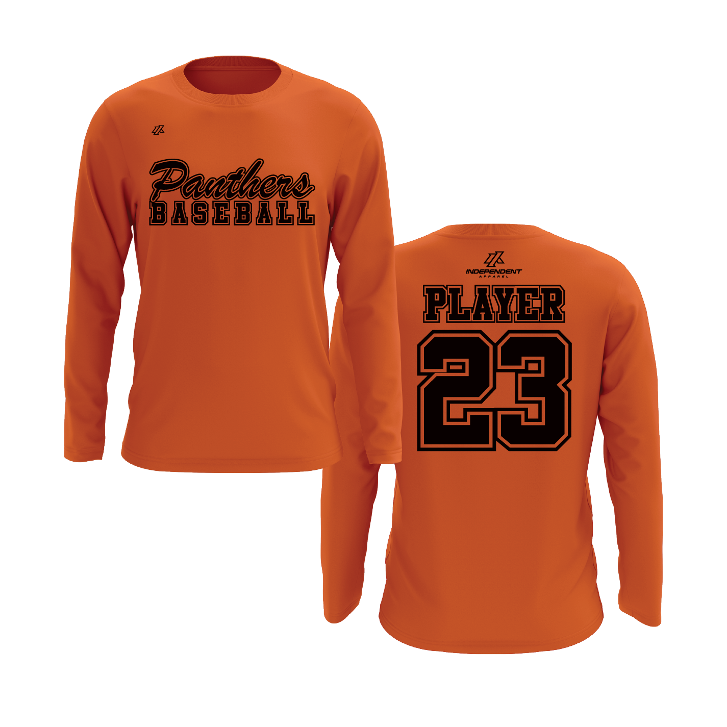 Swisher 8U Panthers Baseball Logo Long Sleeve Shirt