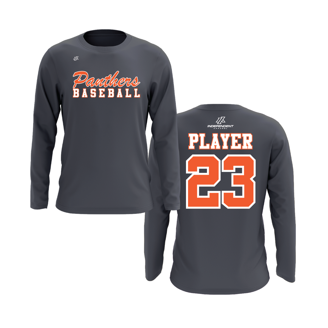 Swisher 8U Panthers Baseball Logo Long Sleeve Shirt