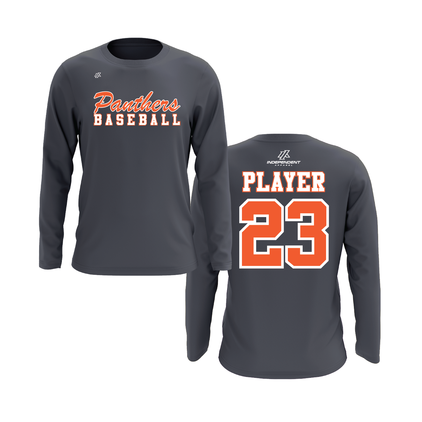 Swisher 8U Panthers Baseball Logo Long Sleeve Shirt