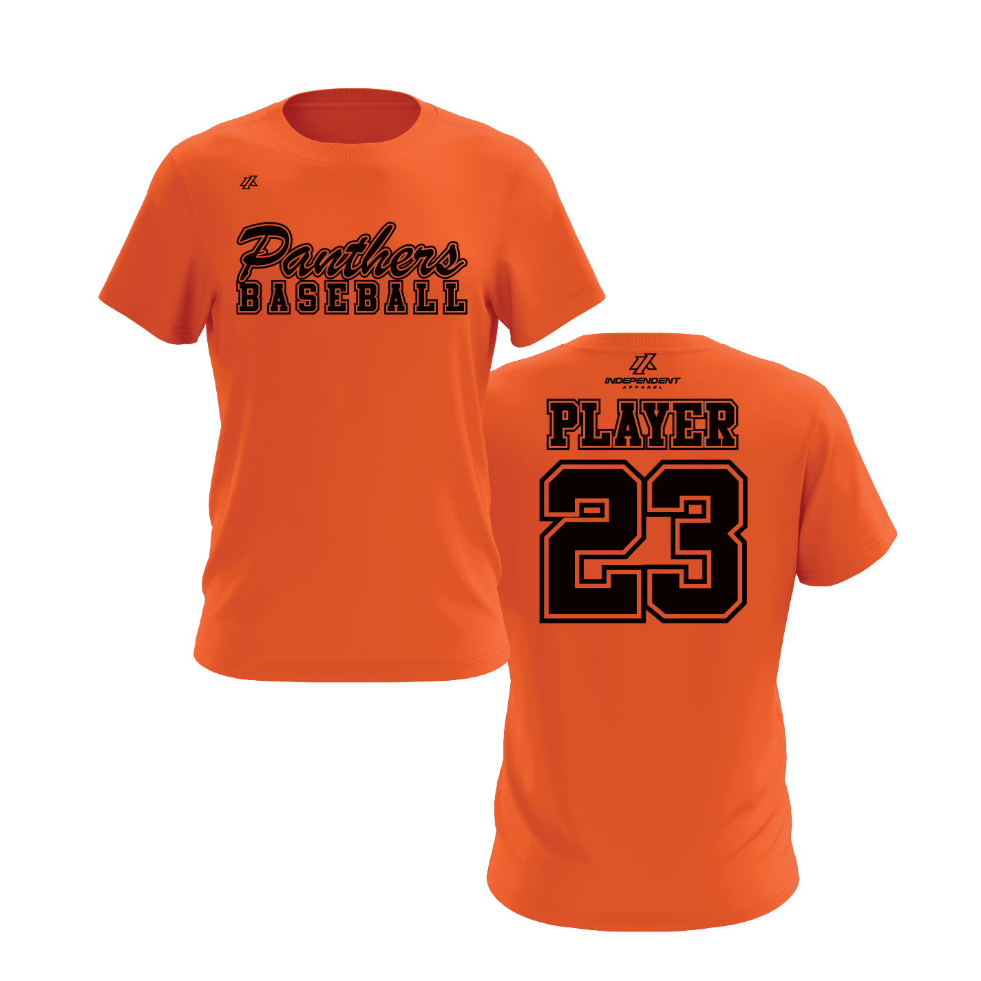 Swisher 8U Panthers Baseball Logo Short Sleeve Shirt