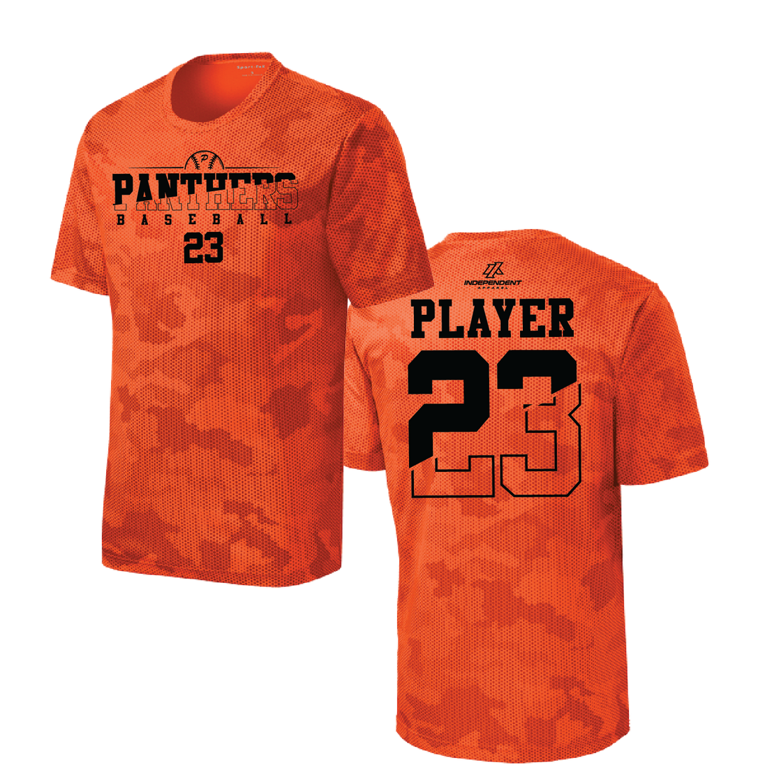 Swisher 8U Panthers Camo Short Sleeve Shirt