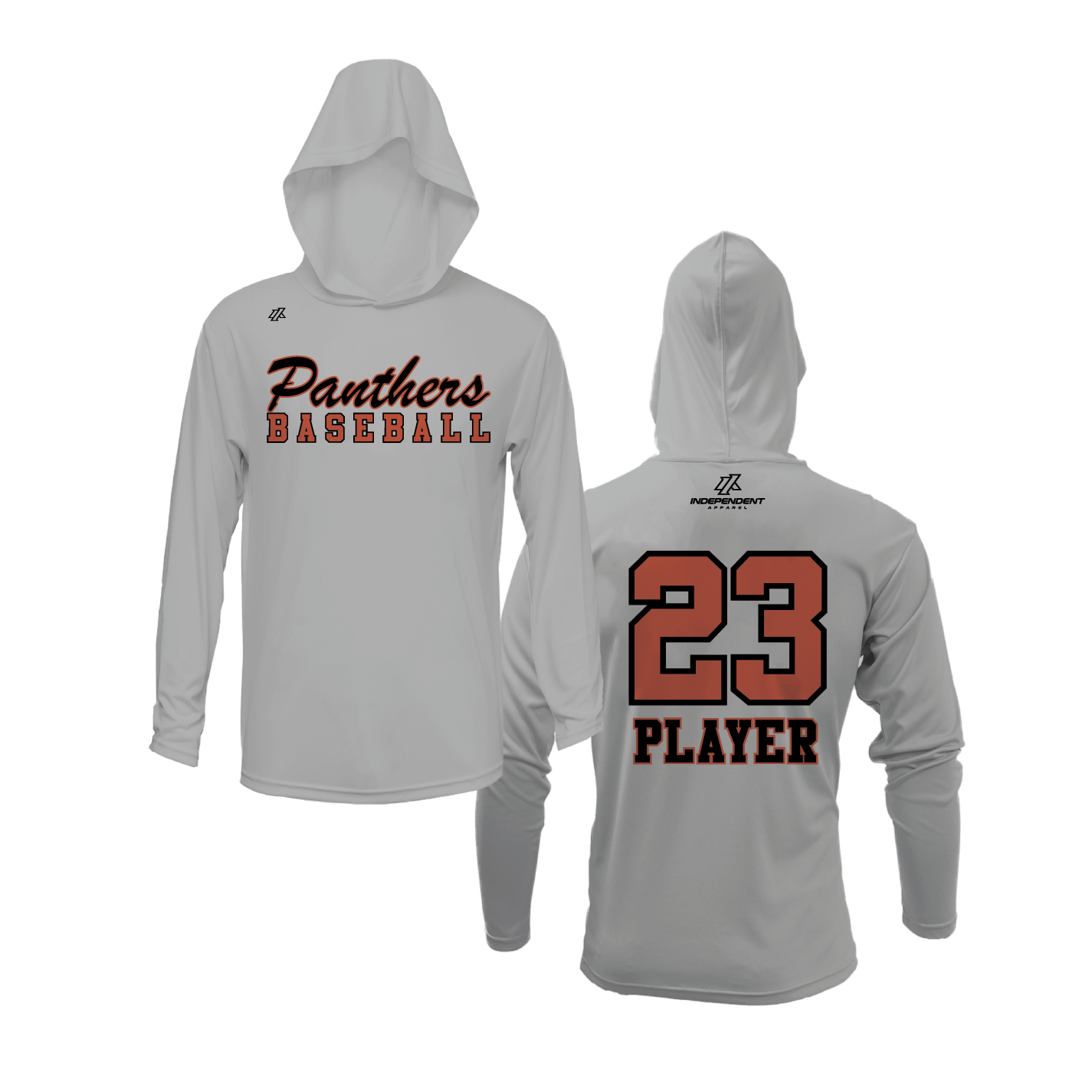 Swisher 8U Panthers Baseball Logo Lightweight Hoodie