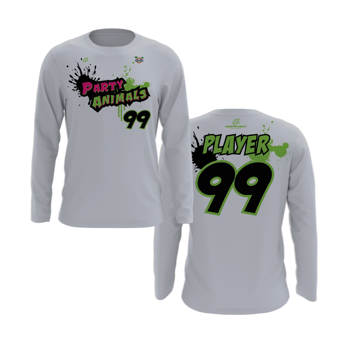 WBD Party Animals Logo Long Sleeve Shirt