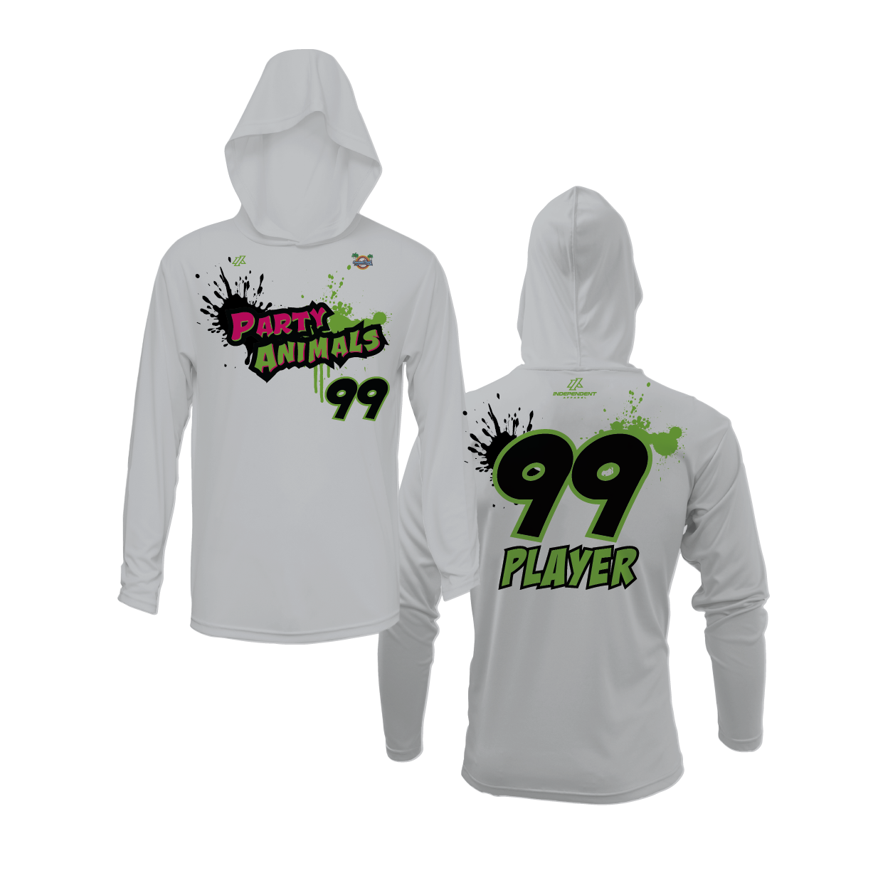 WBD Party Animals Logo Lightweight Hoodie