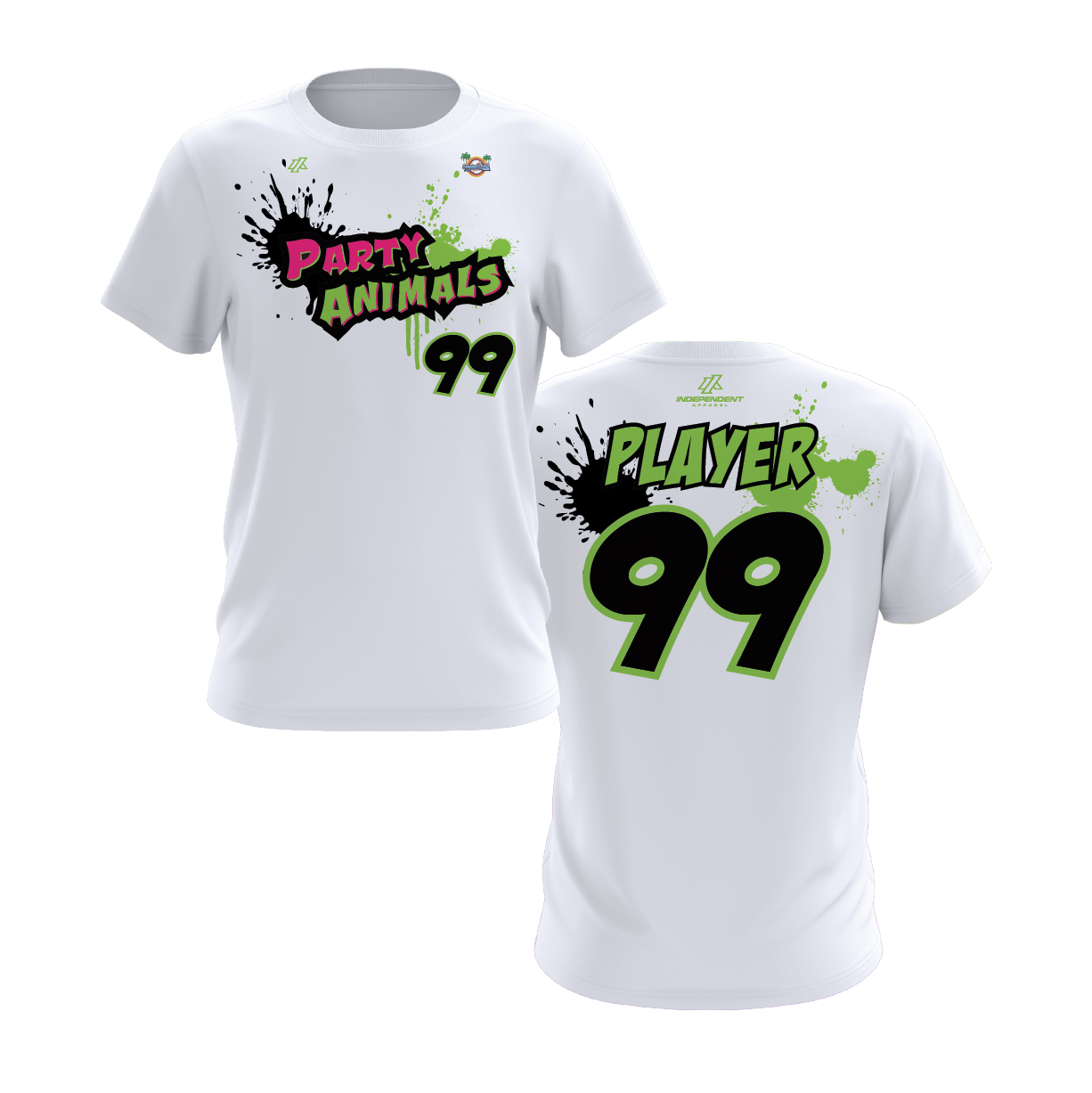 WBD Party Animals Logo Short Sleeve Shirt