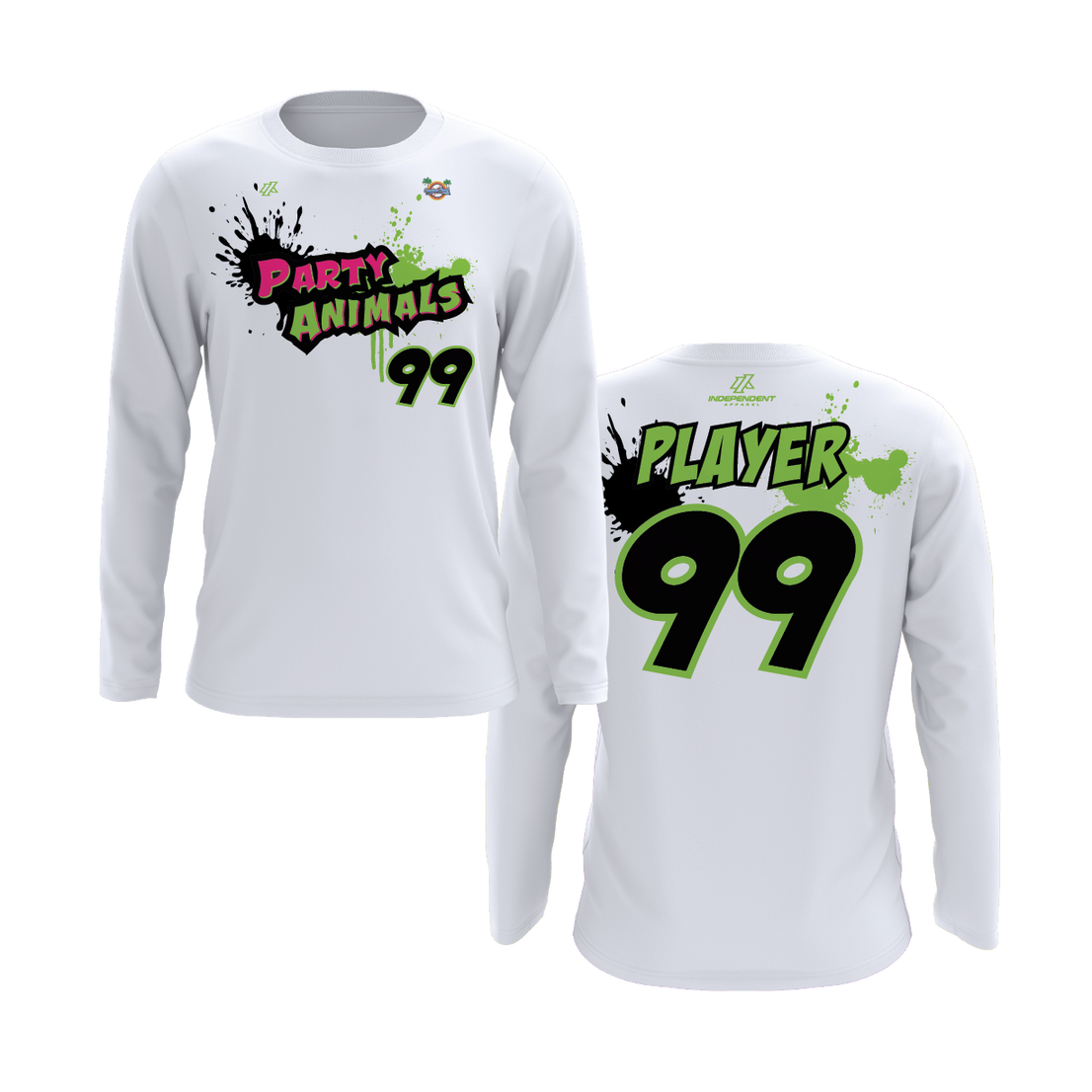 WBD Party Animals Logo Long Sleeve Shirt