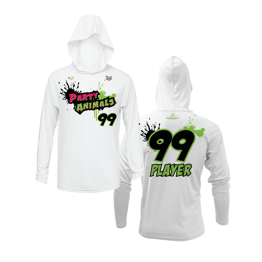 WBD Party Animals Logo Lightweight Hoodie
