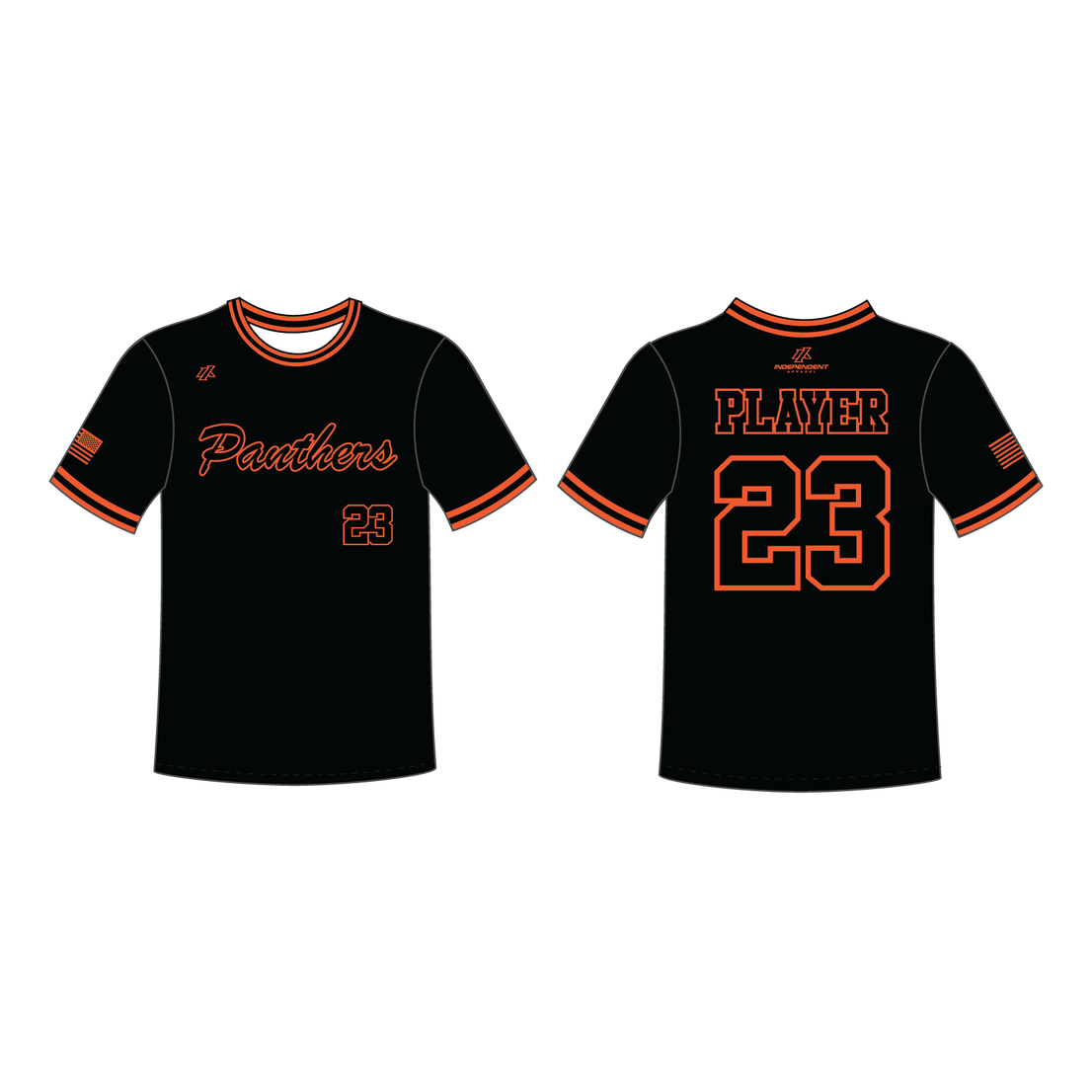 Perlman 8U Black Crew Neck Jersey