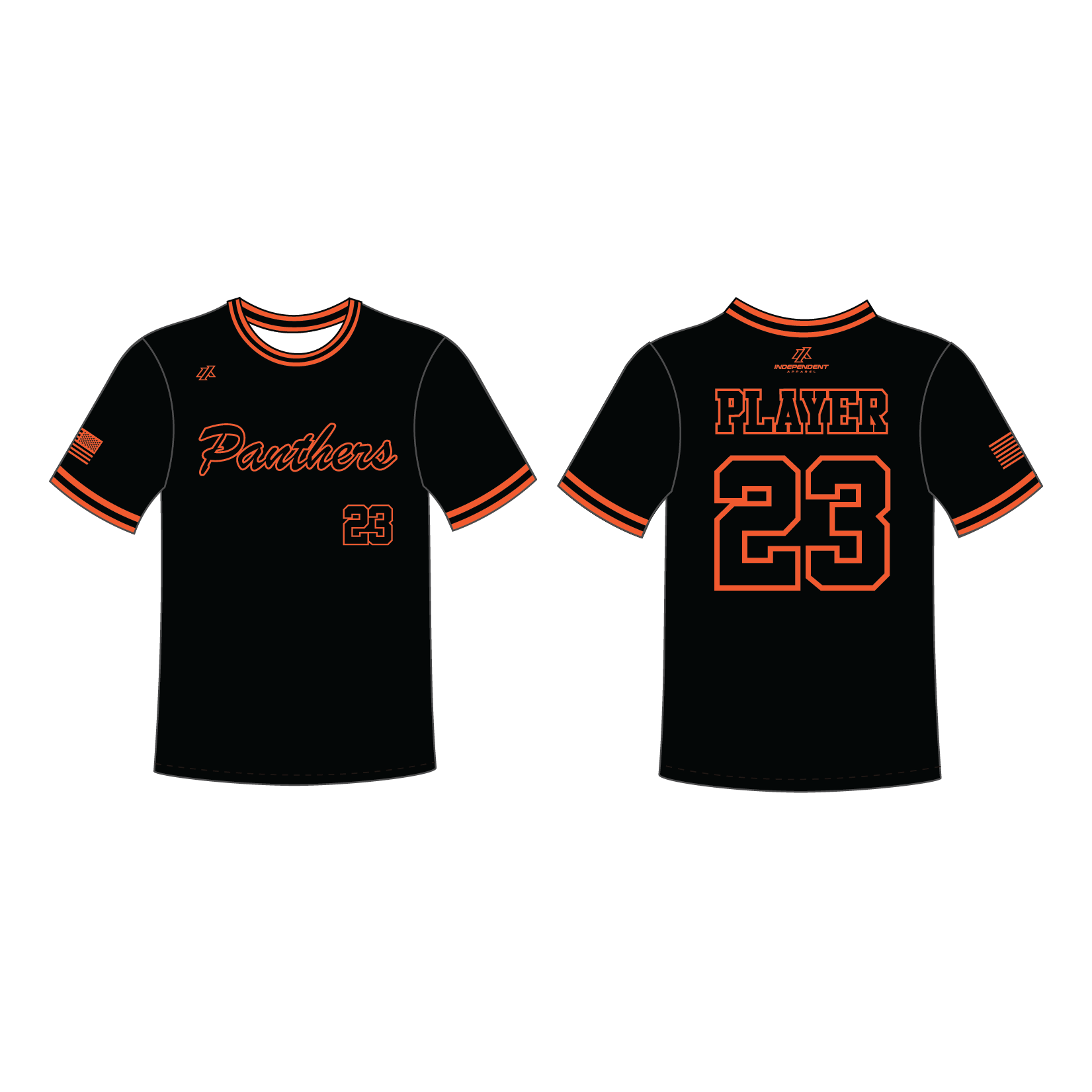 Perlman 8U Black Crew Neck Jersey