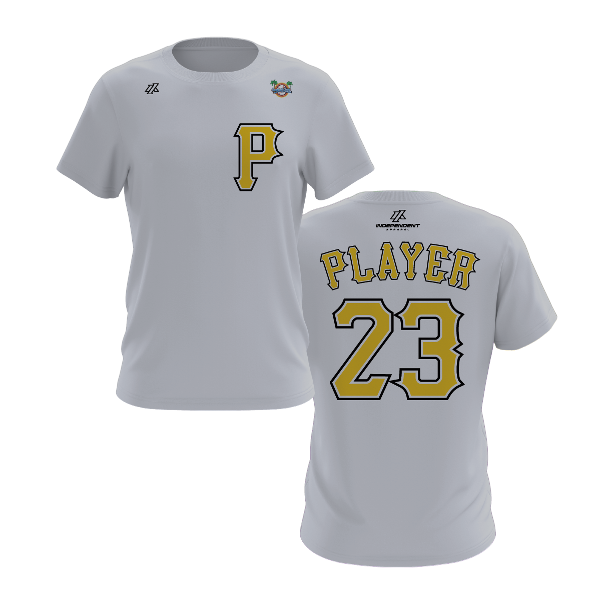 CCLL Pirates P Logo Short Sleeve Shirt