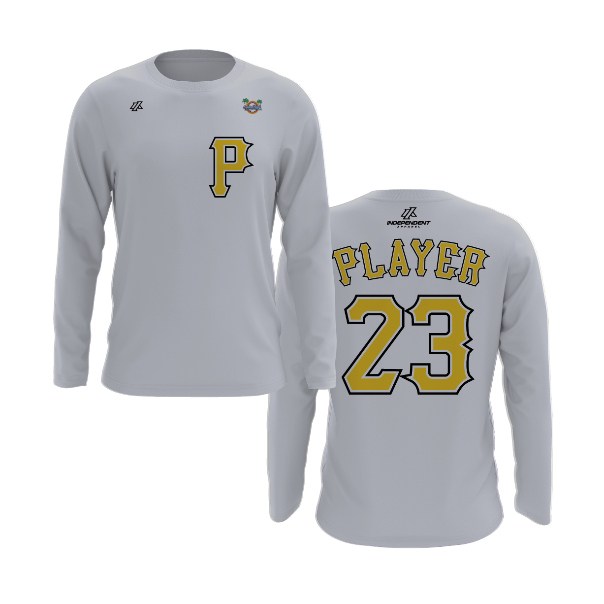 CCLL Pirates P Logo Long Sleeve Shirt