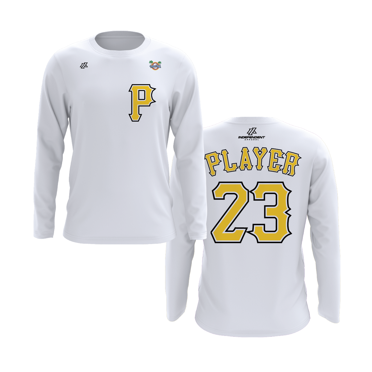 CCLL Pirates P Logo Long Sleeve Shirt
