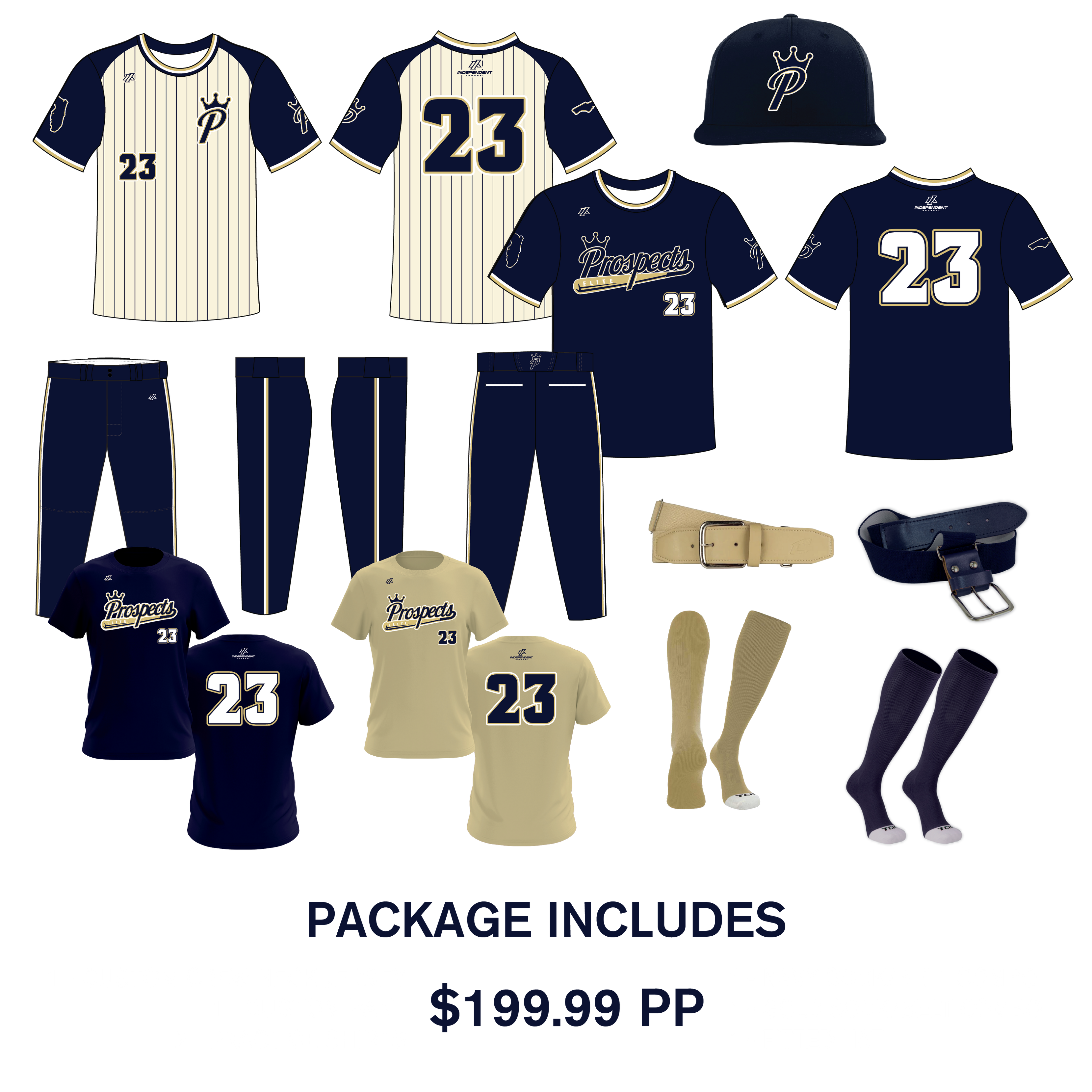 Prospects Elite Fall 2026 Gold Team Player Package