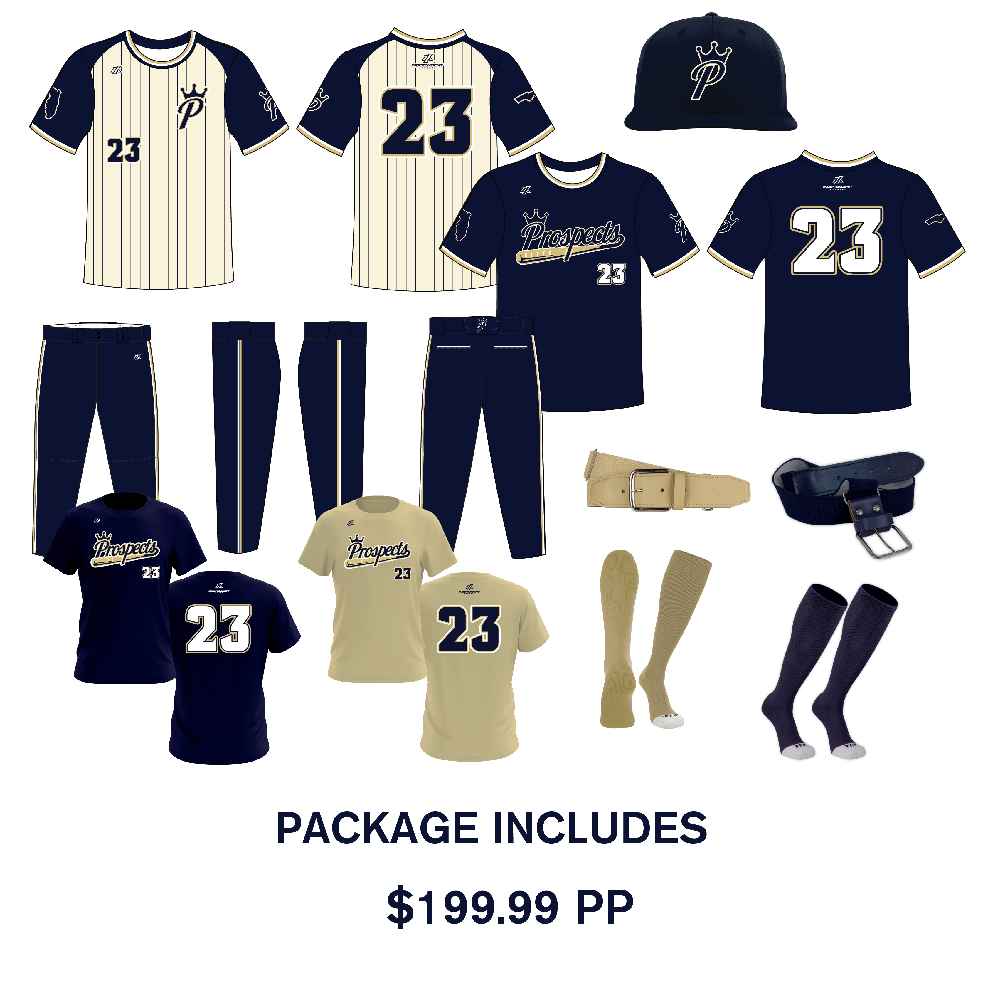 Prospects Elite Fall 2026 Gold Team Player Package