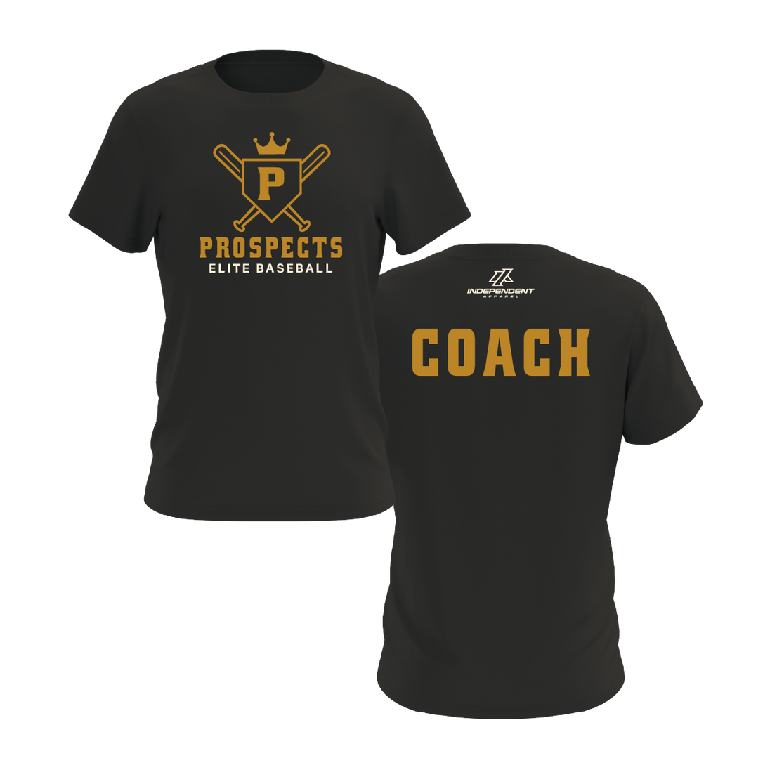 PROSPECTS BASEBALL COACH BLACK DRY FIT JERSEY