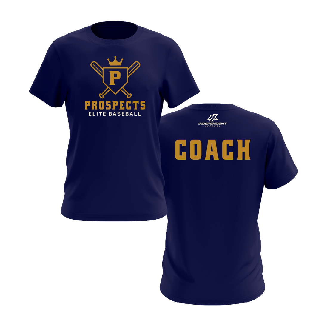 PROSPECTS BASEBALL COACH NAVY DRY FIT JERSEY