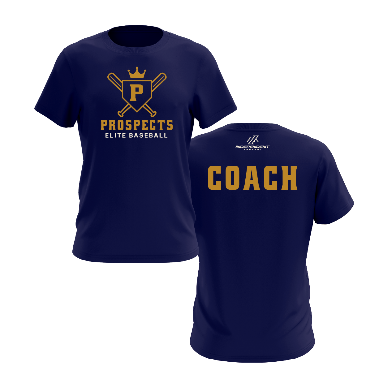 PROSPECTS BASEBALL COACH NAVY DRY FIT JERSEY