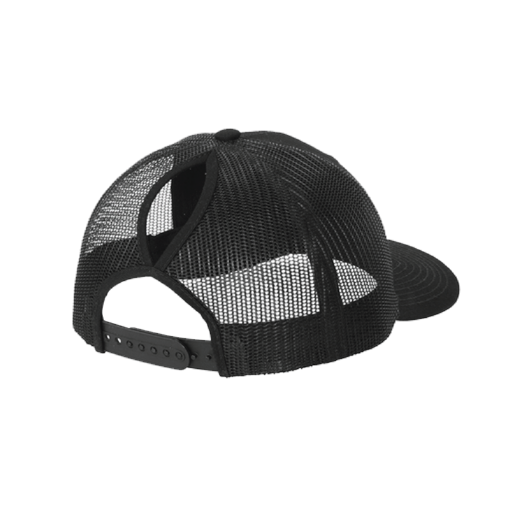 Quail Run Black Ponytail Snapback Hat