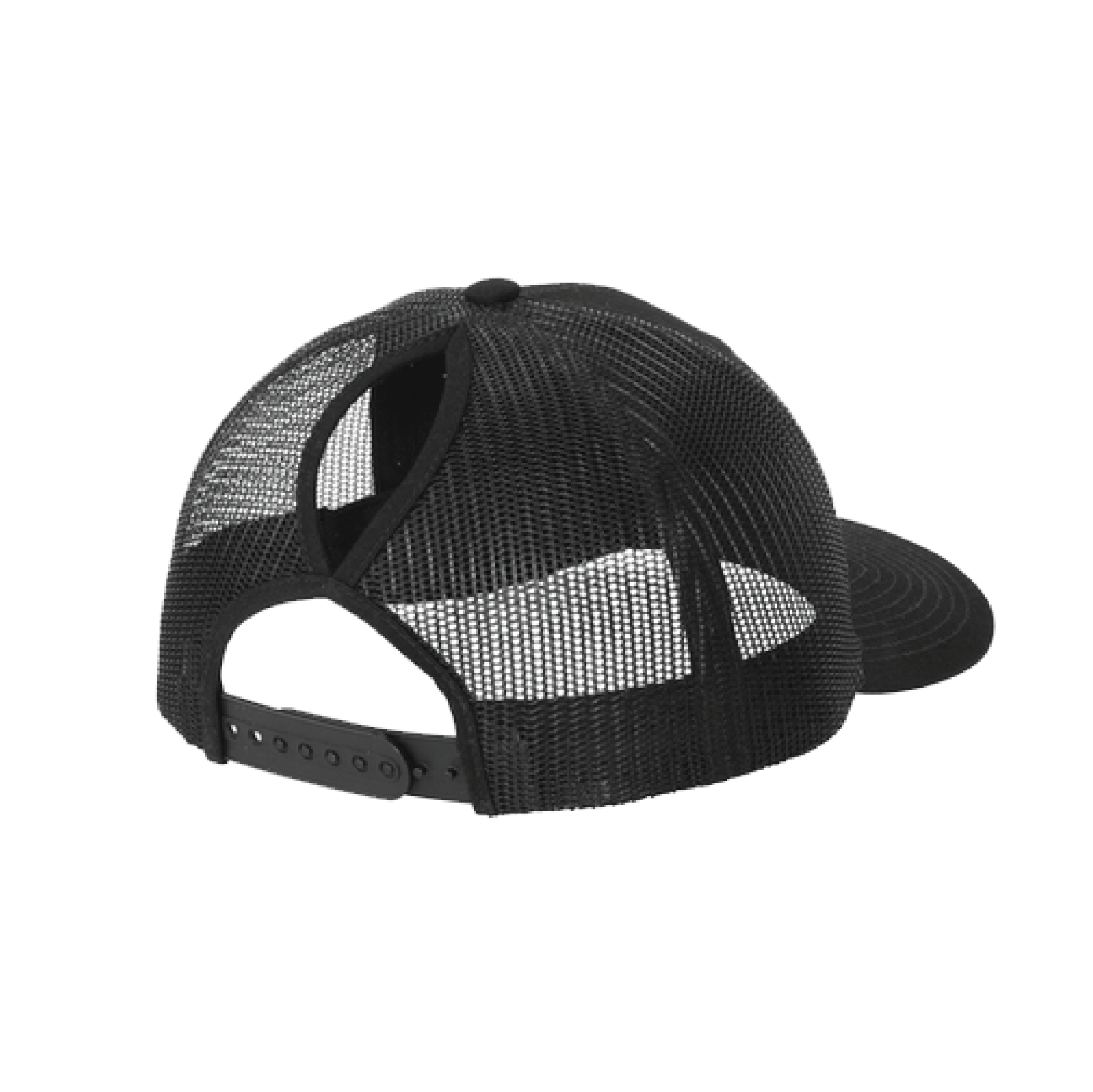 Quail Run Black Ponytail Snapback Hat