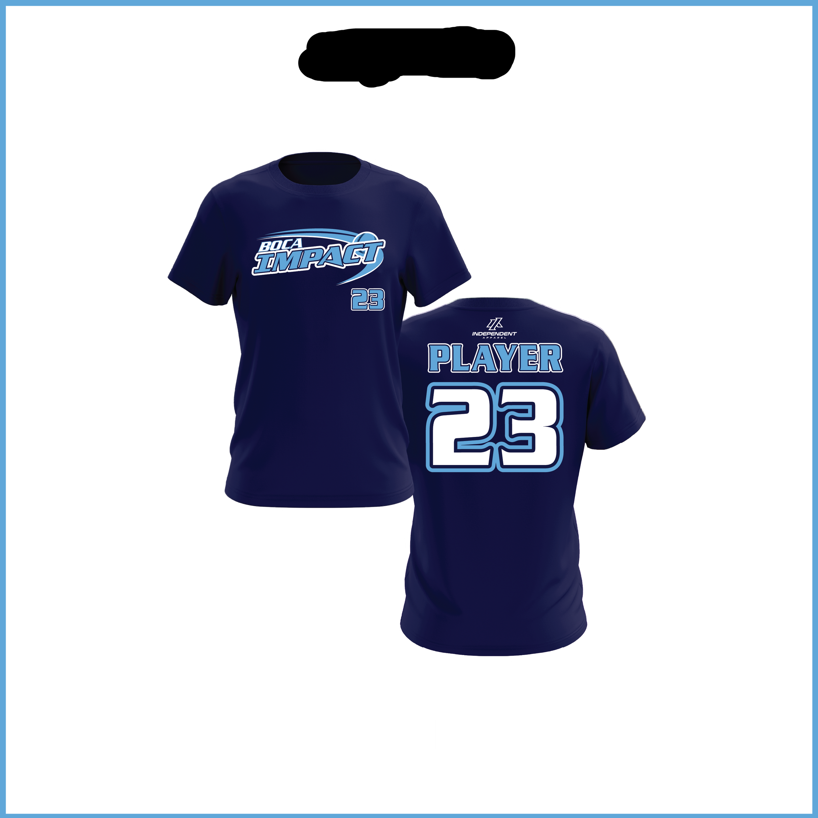Ray 12U Navy Practice Shirt