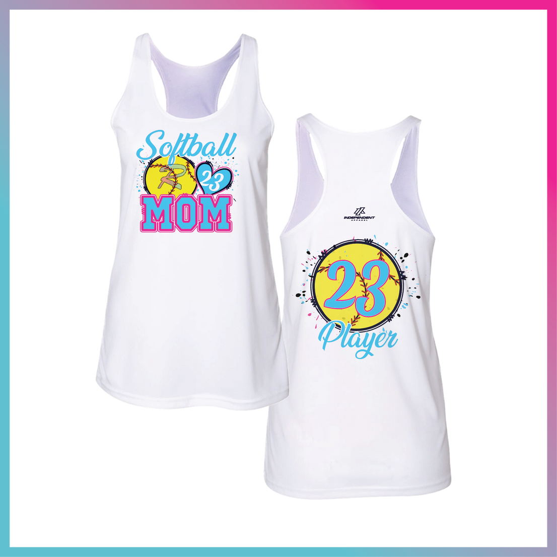 Rebellion Softball Mom Logo Tank