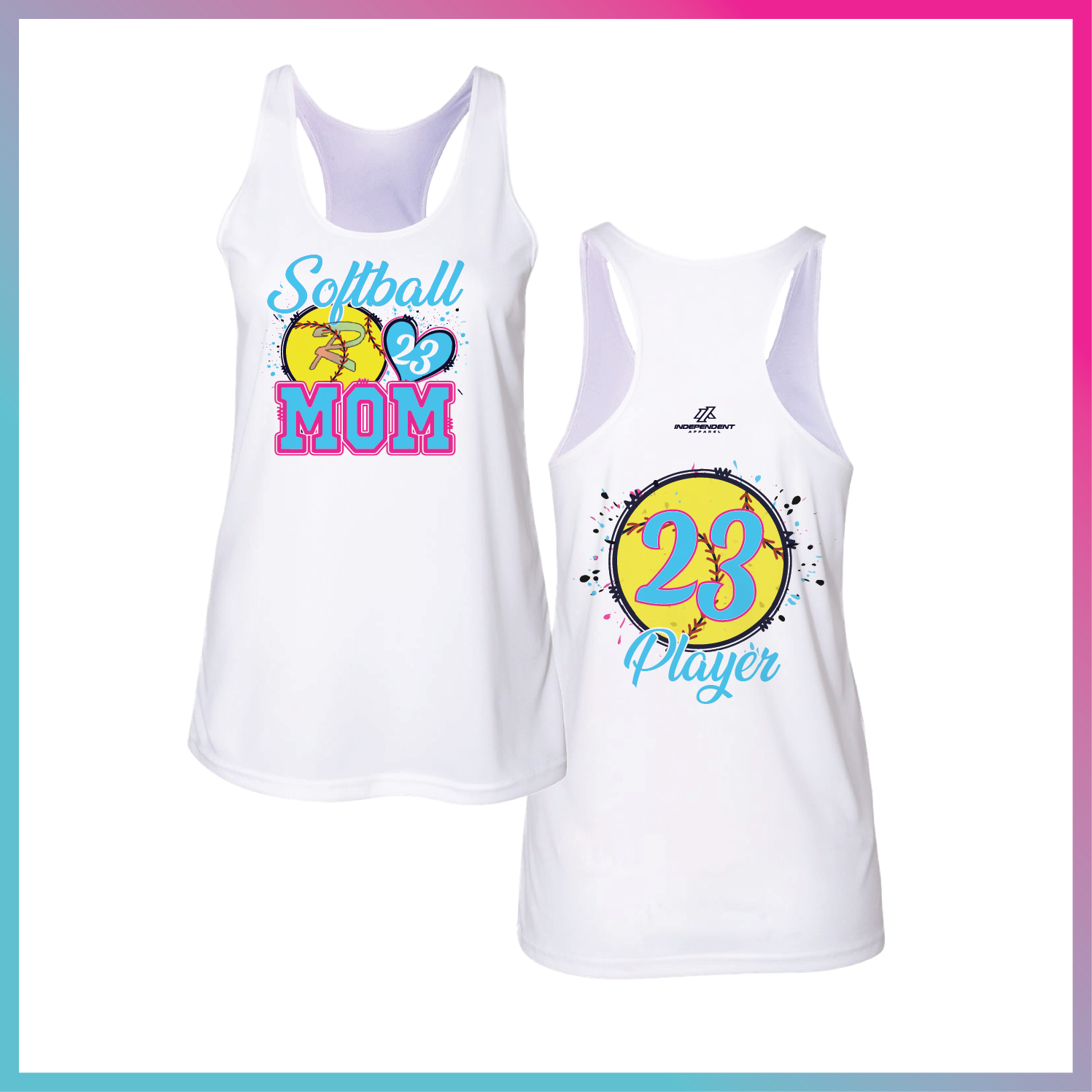 Rebellion Softball Mom Logo Tank