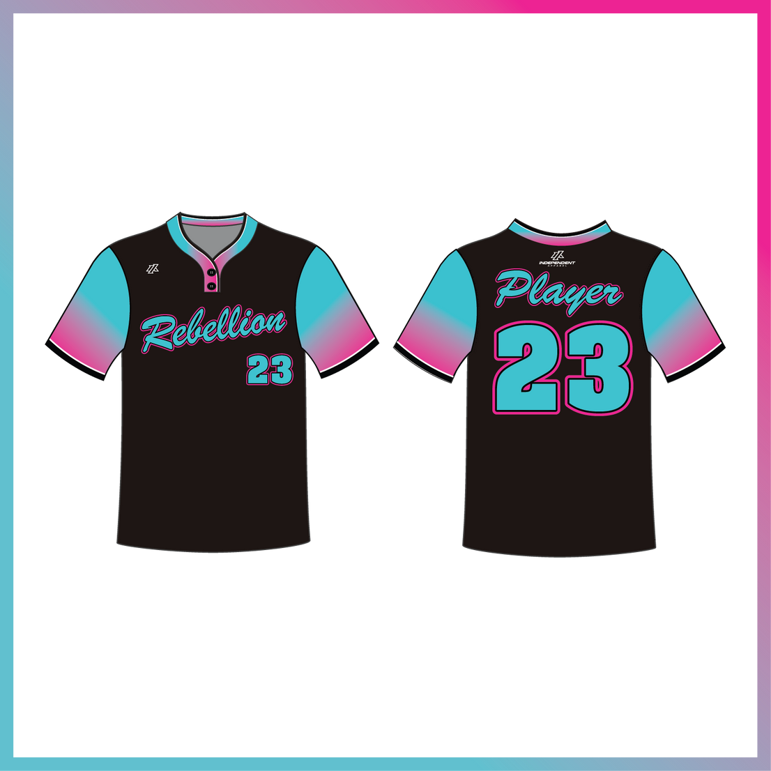 Boden 8U Black 2-Button Jersey