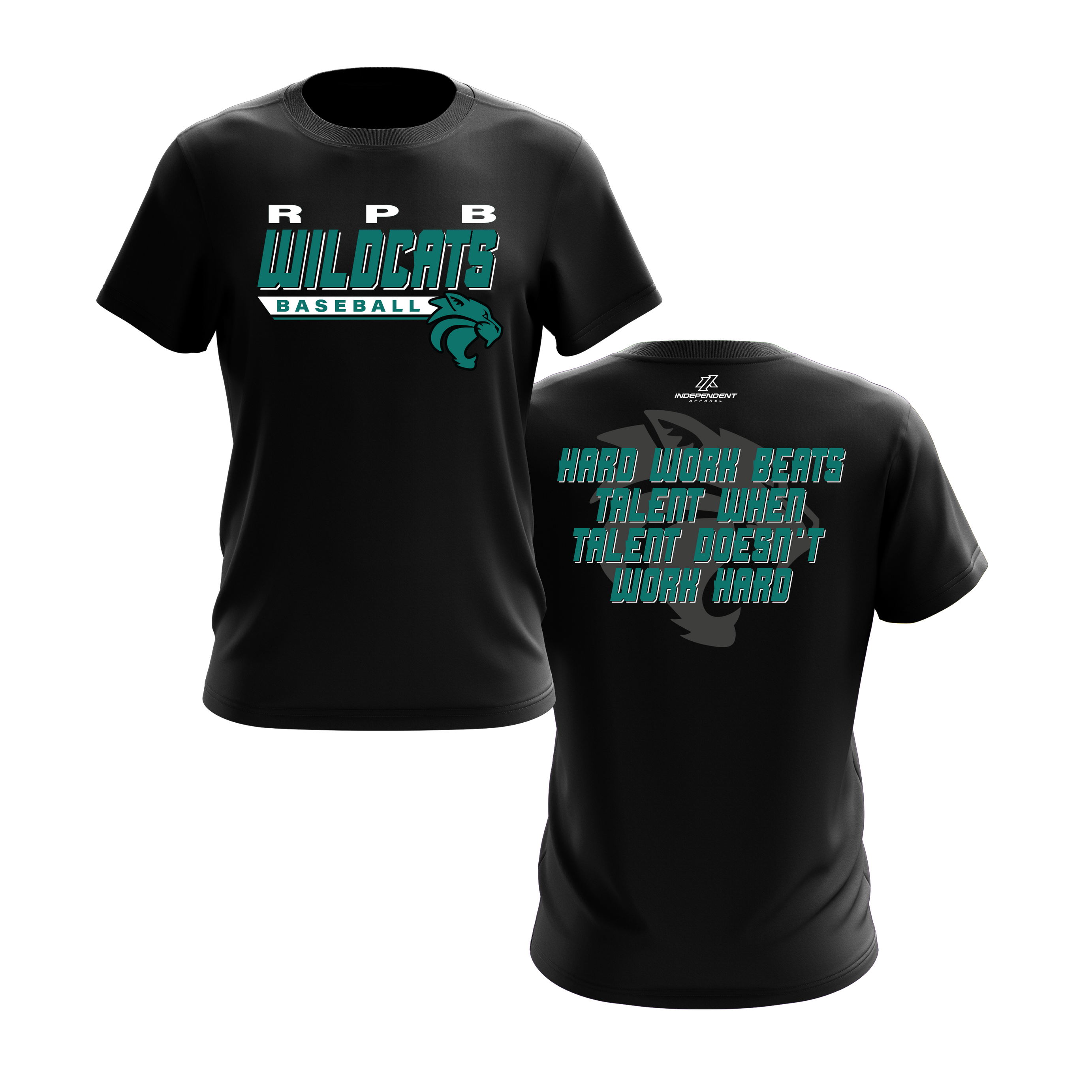 RPB Baseball Black & White Shirt Set