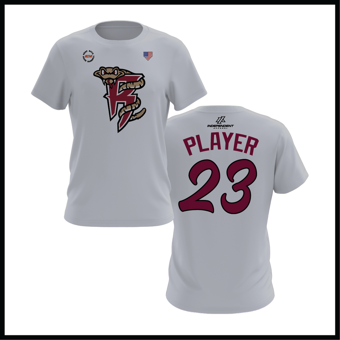 WBYB Fall '25 Rattlers Mascot Short Sleeve Shirt