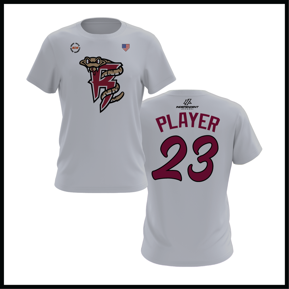 WBYB Fall '25 Rattlers Mascot Short Sleeve Shirt