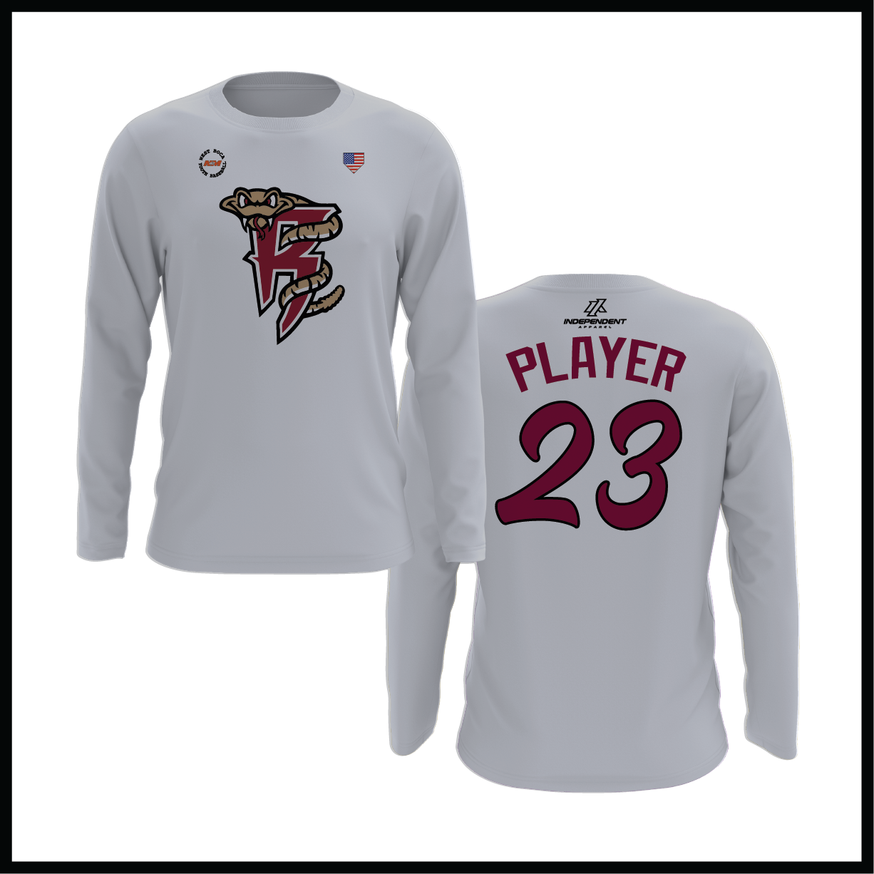 WBYB Fall '25 Rattlers Mascot Long Sleeve Shirt