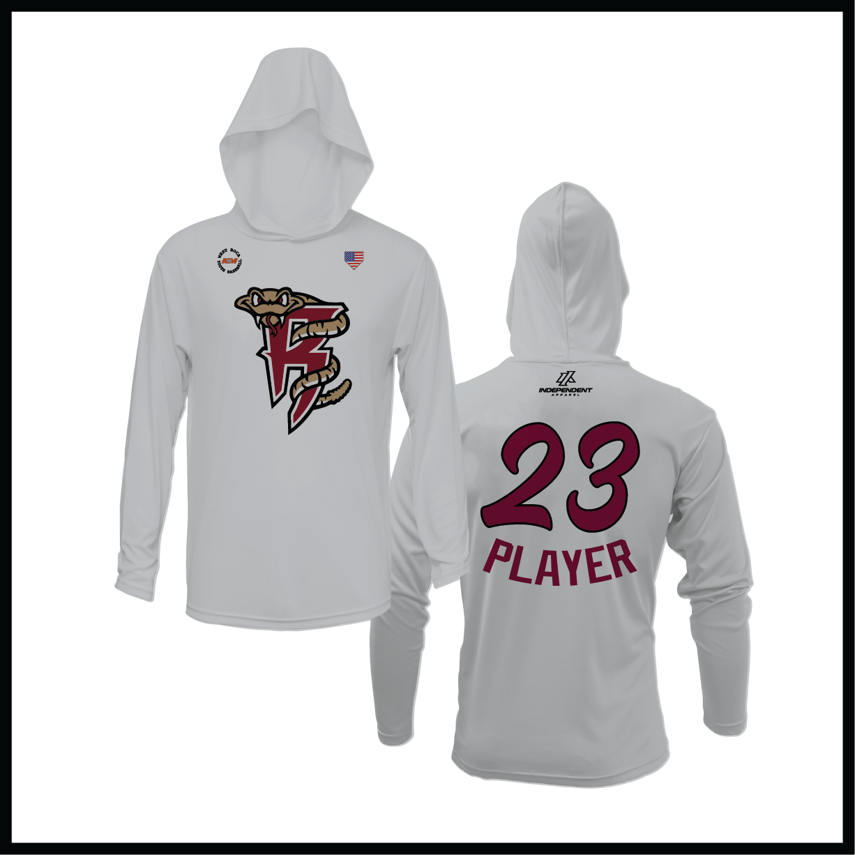 WBYB Fall '25 Rattlers Mascot Lightweight Hoodie