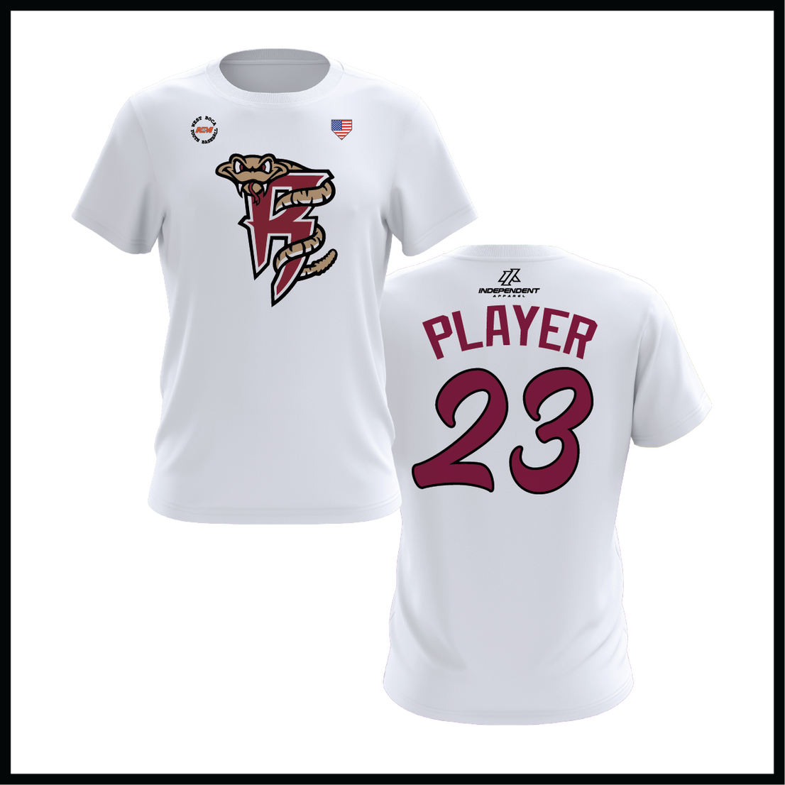 WBYB Fall '25 Rattlers Mascot Short Sleeve Shirt