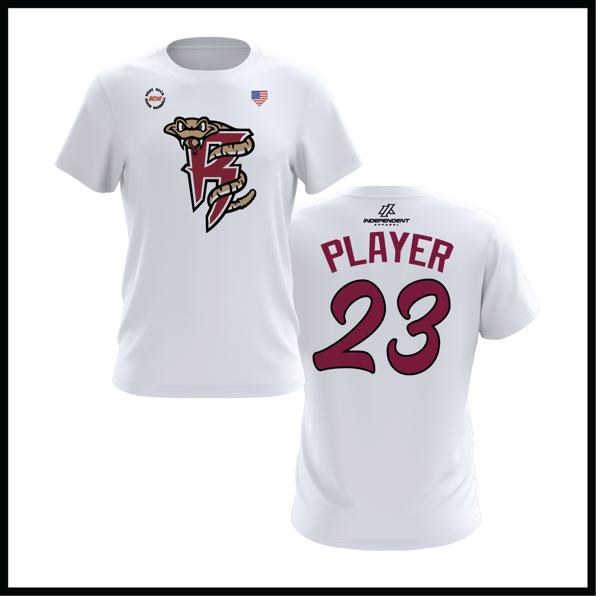 WBYB Fall '25 Rattlers Mascot Short Sleeve Shirt