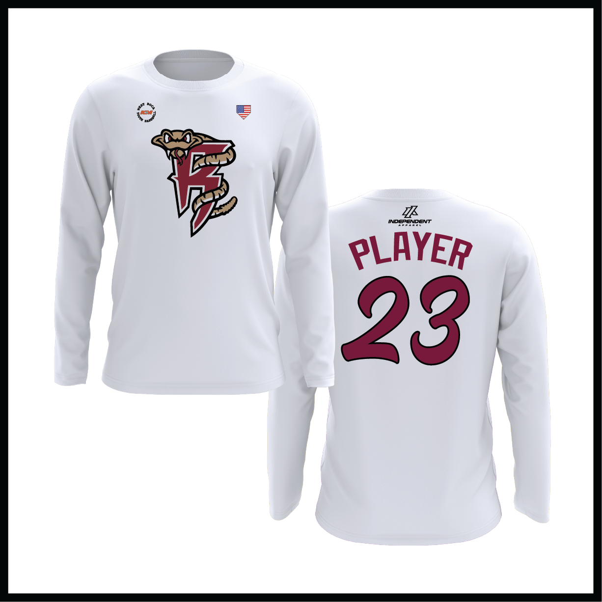 WBYB Fall '25 Rattlers Mascot Long Sleeve Shirt