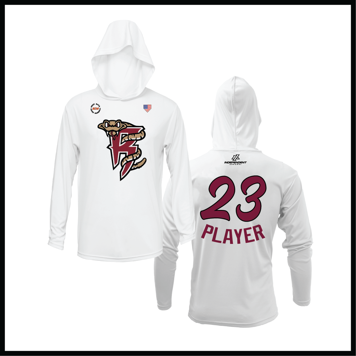 WBYB Fall '25 Rattlers Mascot Lightweight Hoodie