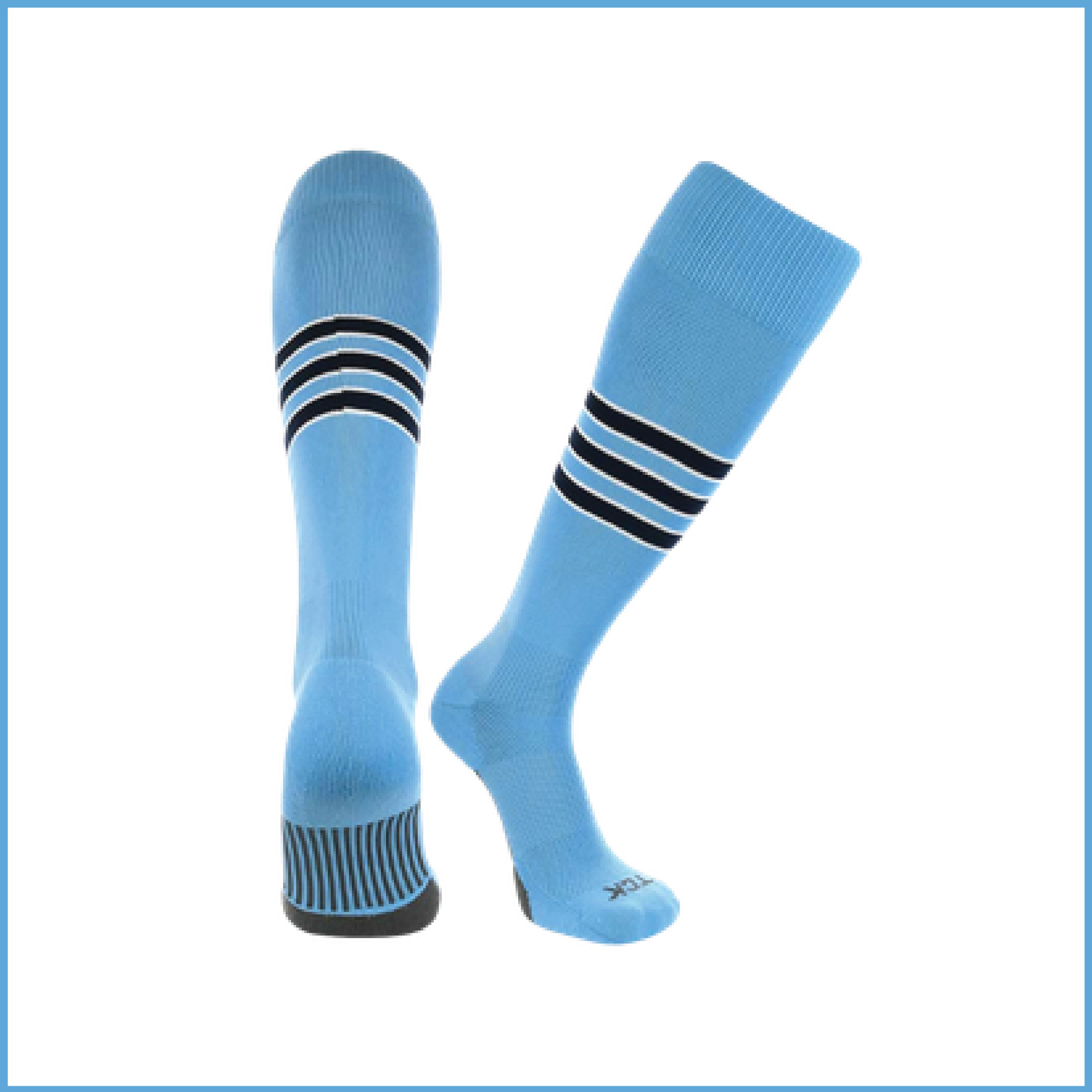 Ray 12U Light Blue Custom Socks