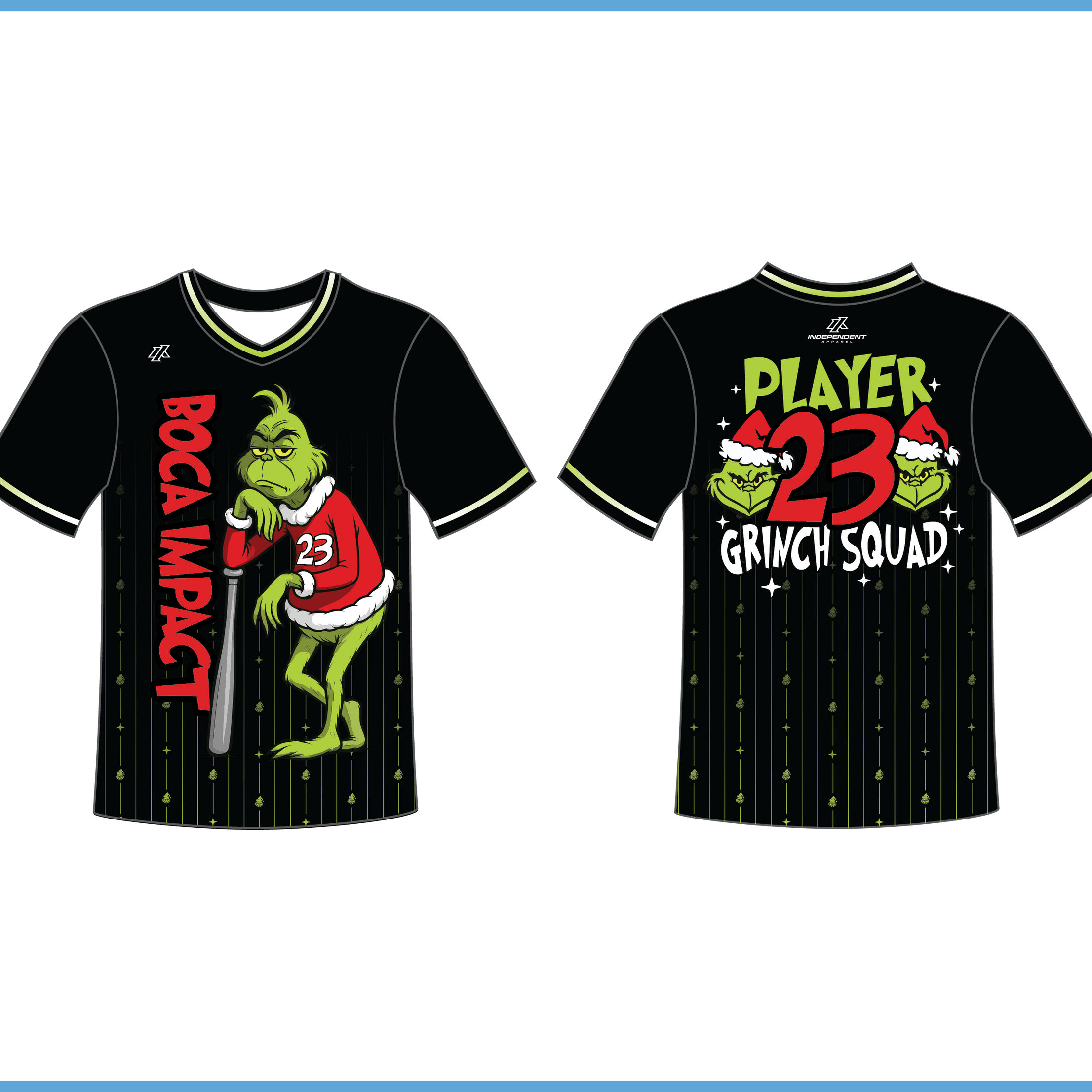 Ray 12U Grinch Holiday Jersey (Orders Open Until 11/9)